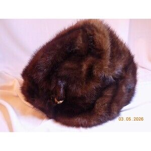 Vintage ladies fur hat Azen's Pittsburgh, PA Max Azen Claire of New York